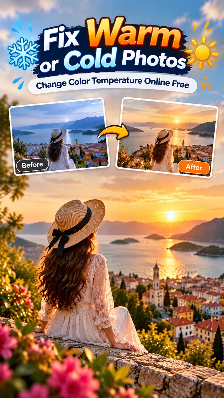Fix Warm or Cold Photos: Change Color Temperature Online Free