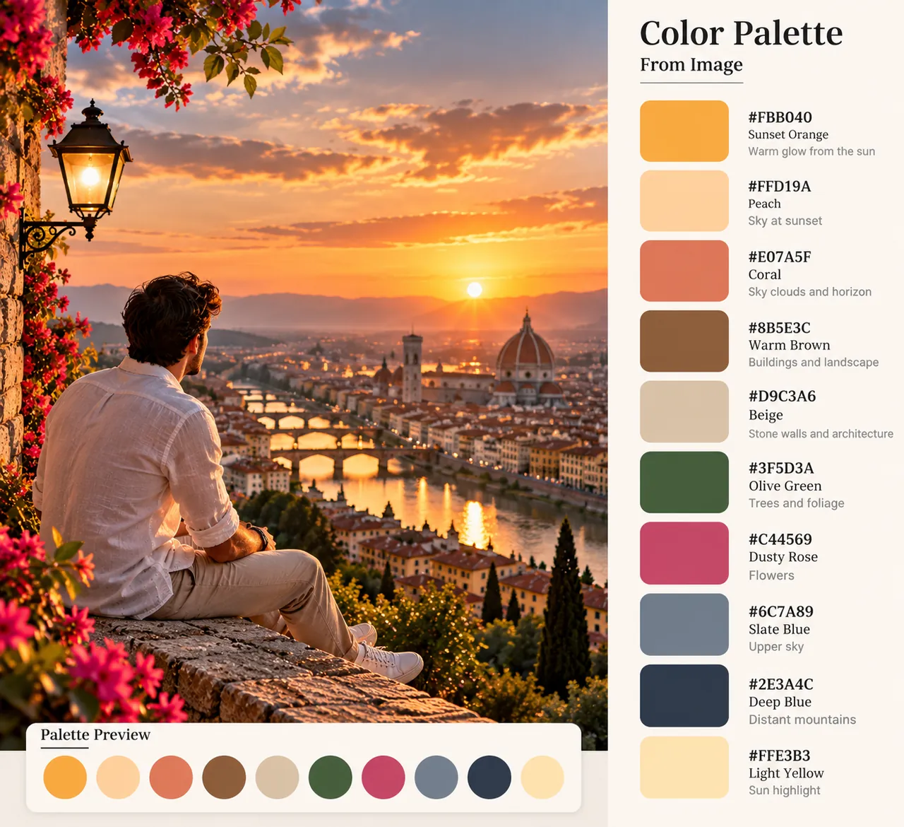 Get a Color Palette From an Image Free, With HEX Codes