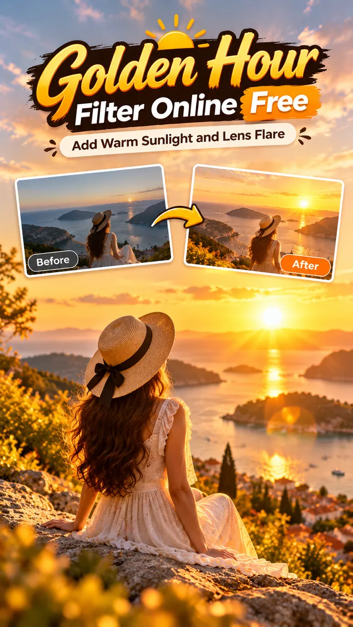 Golden Hour Filter Online Free: Add Warm Sunlight and Lens Flare
