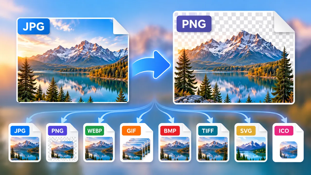 Free JPG to PNG Converter: Also WebP to JPG and PNG to JPG Online