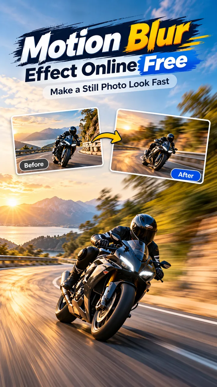 Motion Blur Effect Online Free: Make a Still Photo Look Fast