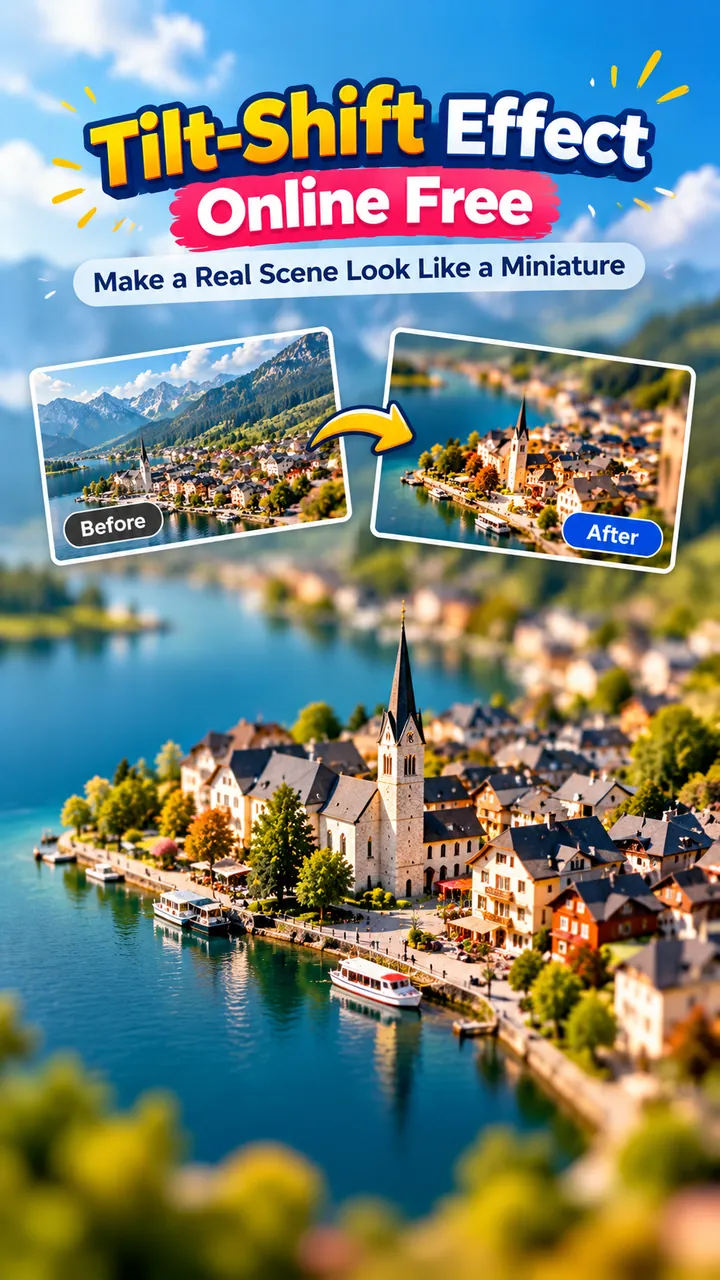 Tilt-Shift Effect Online Free: Make a Real Scene Look Like a Miniature