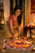 Diwali in America: AI American Cultural Celebrations example