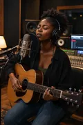 Singer-Songwriter Studio: AI Music & Concert Vibes example