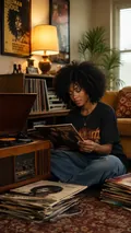 Vintage Vinyl Night: AI Music & Concert Vibes example