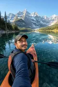 Mountain Lake Escape: AI Great Outdoors & National Parks example