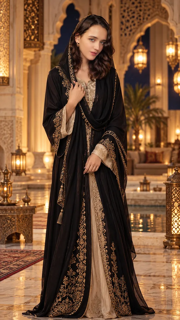 Arabian Cultural Outfit: AI Arabian Cultural & Fashio photo effect example 2