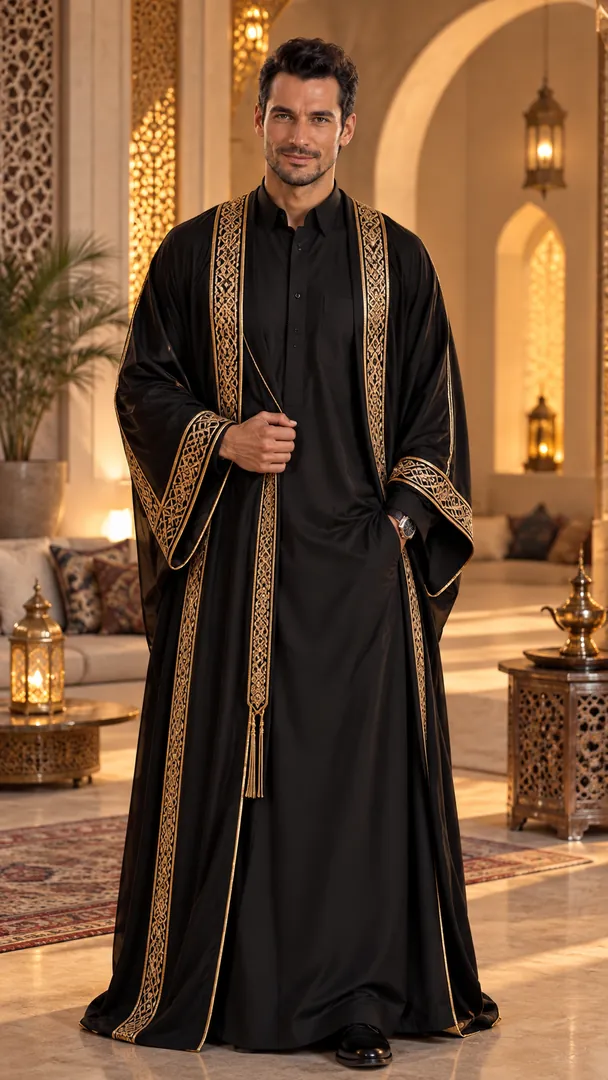 Arabian Cultural Outfit: AI Arabian Cultural & Fashio photo effect