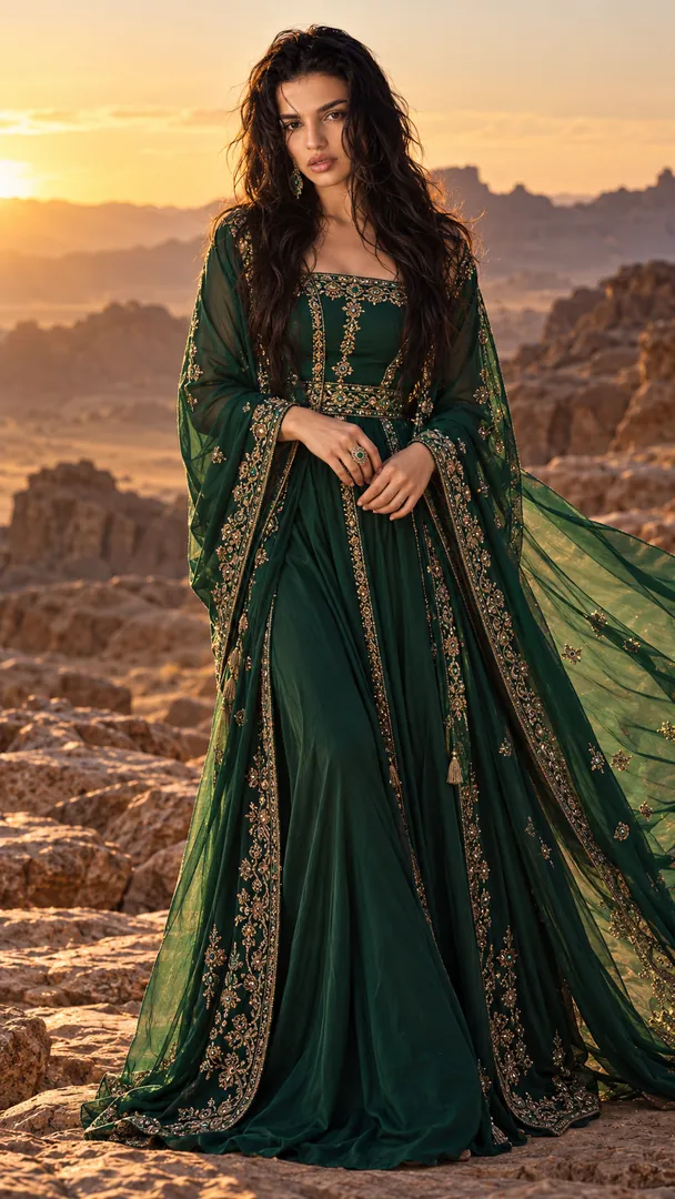 Arabian Desert Fashion: AI Arabian Cultural & Fashio photo effect