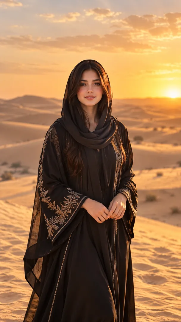 Qatar Desert Portrait: AI Arabian Desert photo effect example 2