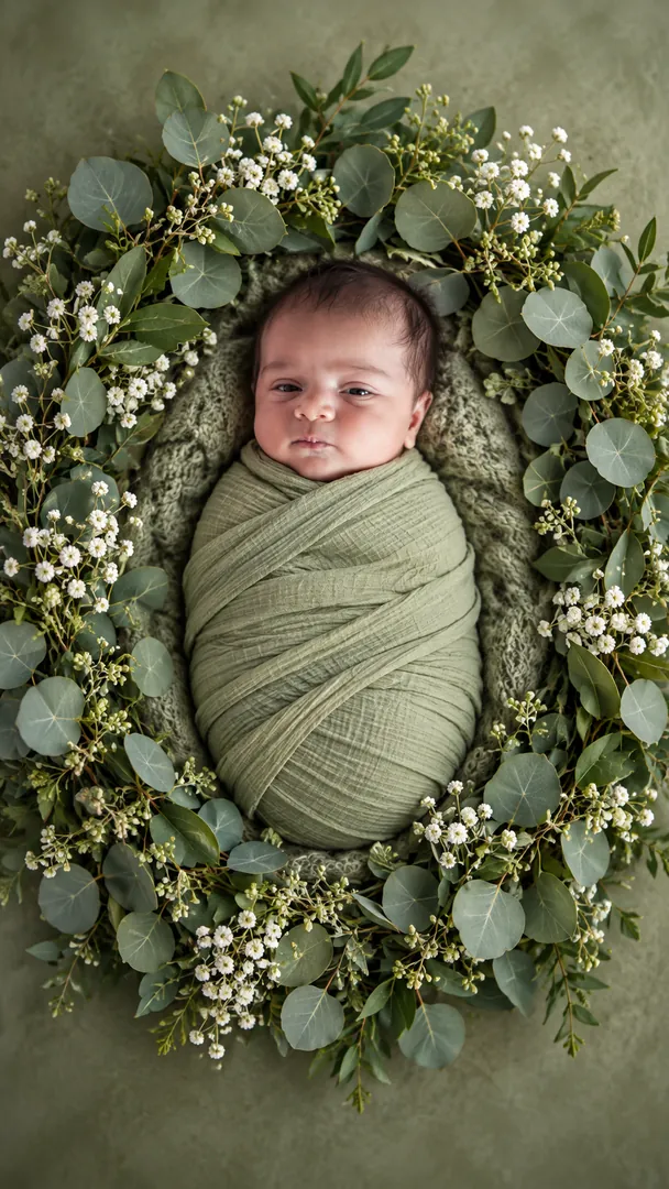 Wrapped in Wonder: AI Baby Photoshoot photo effect example 2