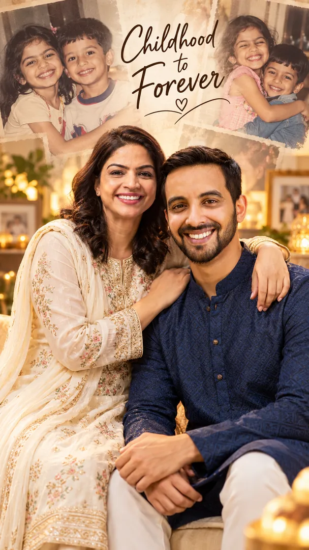 Childhood to Forever: AI Bhai Dooj photo effect