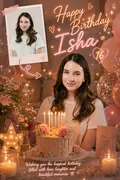 Aesthetic Glow: AI Birthday Posters & Custom Wishes example