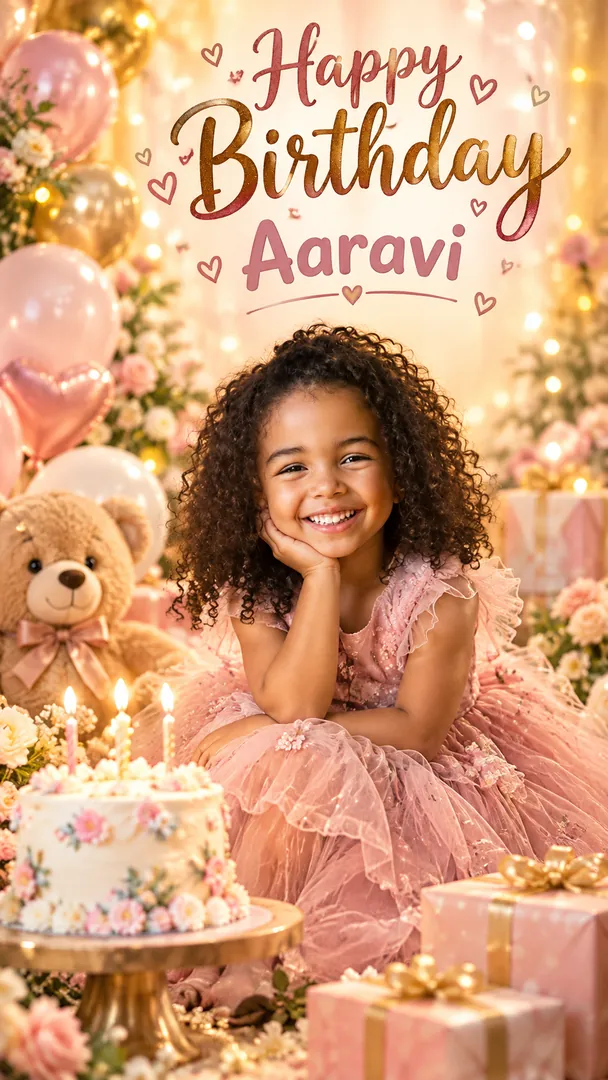 Birthday Poster for Someone Special: AI Birthday Posters & Custom Wishes photo effect