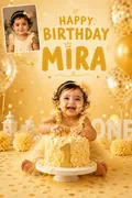 Cake Smash: AI Birthday Posters & Custom Wishes example