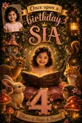 Storybook Fairytale: AI Birthday Posters & Custom Wishes example