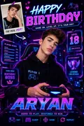 Level Up: AI Birthday Posters & Custom Wishes example