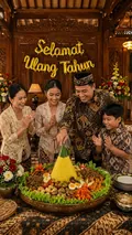 Tumpeng Birthday: AI Birthday Posters & Custom Wishes example