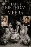 Meet Your Younger Self: AI Birthday Posters & Custom Wishes example