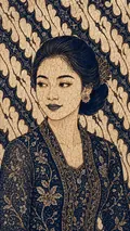 Batik Tulis Art: AI Cartoon & Art Styles example