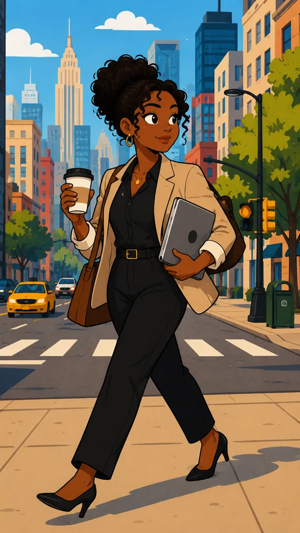Flat Cartoon AI photo example 2