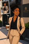 Flat Cartoon: AI Cartoon & Art Styles example