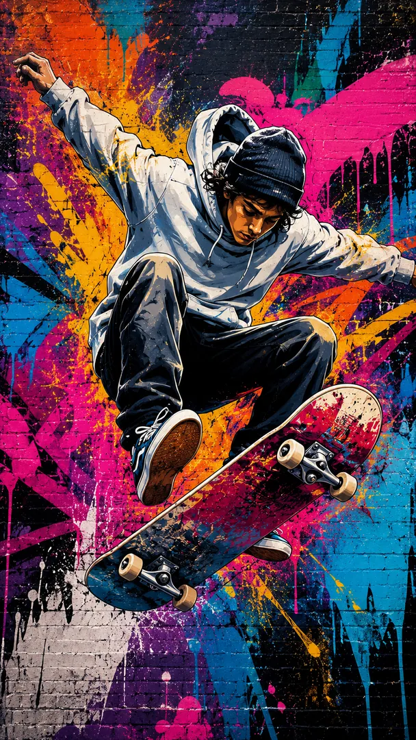 Graffiti Street Art — AI photo example