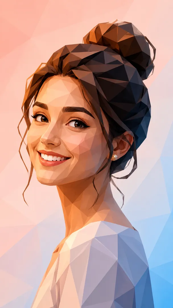 Low-Poly 3D — AI photo example