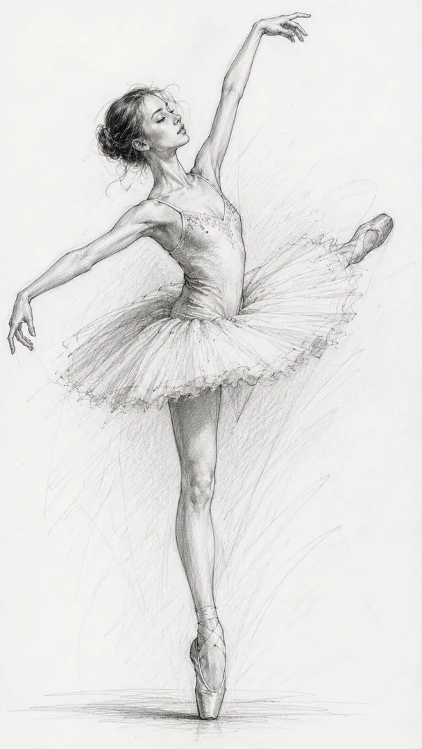 Pencil Sketch — AI photo example