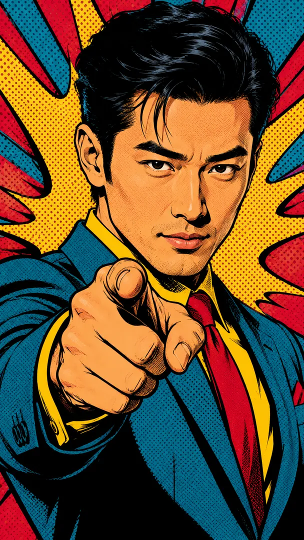Pop Art AI photo example