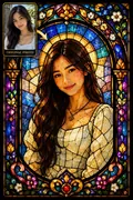 Stained Glass: AI Cartoon & Art Styles example