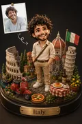 3D Travel Diorama: AI Chibi Art & Cute Avatars example