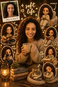Cozy Soft Life: AI Chibi Art & Cute Avatars example