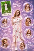 Dreamy Bubbles: AI Chibi Art & Cute Avatars example