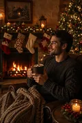 Cozy Christmas Home: AI Christmas example