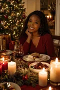 Christmas Eve Candlelight: AI Christmas example