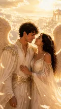 Celestial & Mythic: AI Couple Wallpapers example