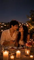 Cozy Nights: AI Couple Wallpapers example