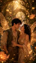 Fantasy Realm: AI Couple Wallpapers example