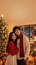 Festive Season: AI Couple Wallpapers example
