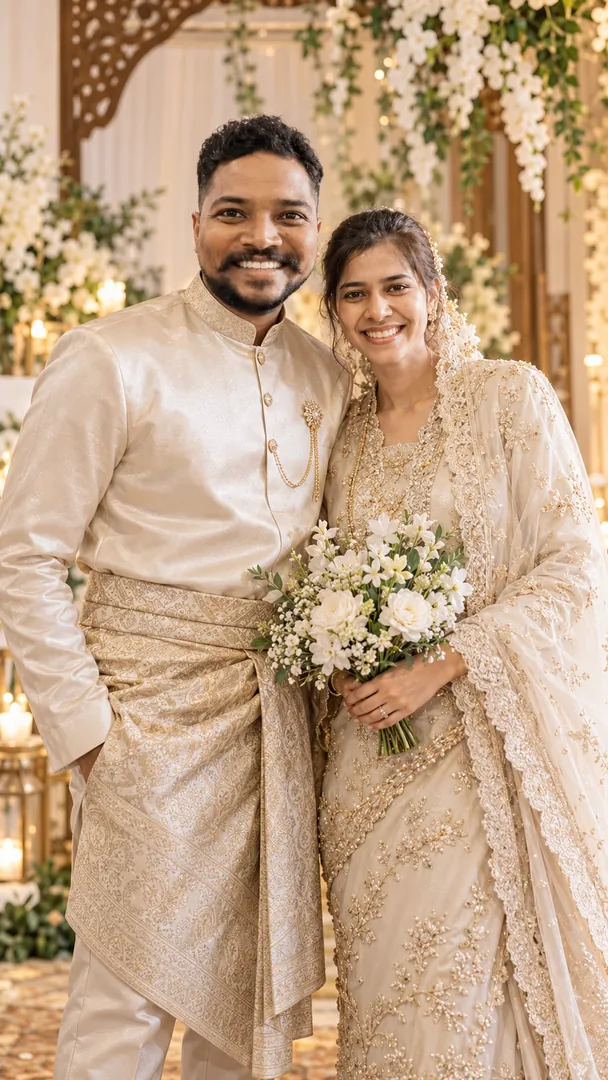 Malaysian Wadding: AI Couple Wallpapers photo effect example 2