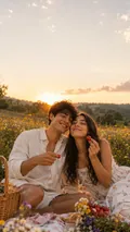 Romantic Escape: AI Couple Wallpapers example