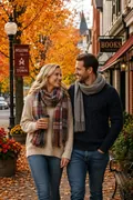 Cozy Fall Couple: AI Cozy & Autumn Aesthetic example