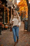 Small-Town Main Street: AI Cozy & Autumn Aesthetic example