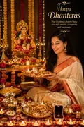 Diya & Lakshmi Puja: AI Dhanteras example