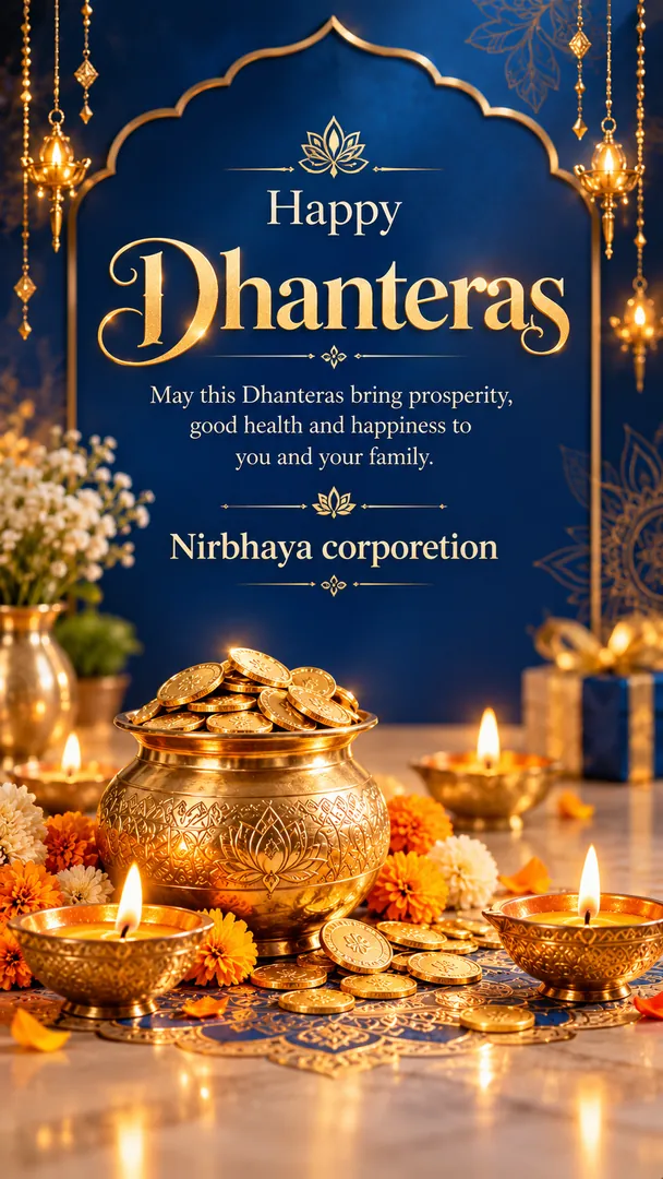 Dhanteras Greeting Card example 2: AI Dhanteras photo effect
