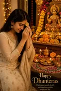 Lakshmi Coin Blessing: AI Dhanteras example