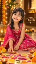 Little Diya Lighter: AI Diwali example