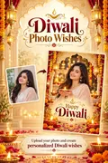 Diwali Photo Wishes: AI Diwali example