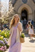 Traditional Easter Morning: AI Easter example